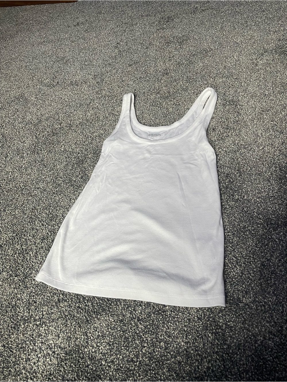 Old Navy White Scoop Neck Women's Tank